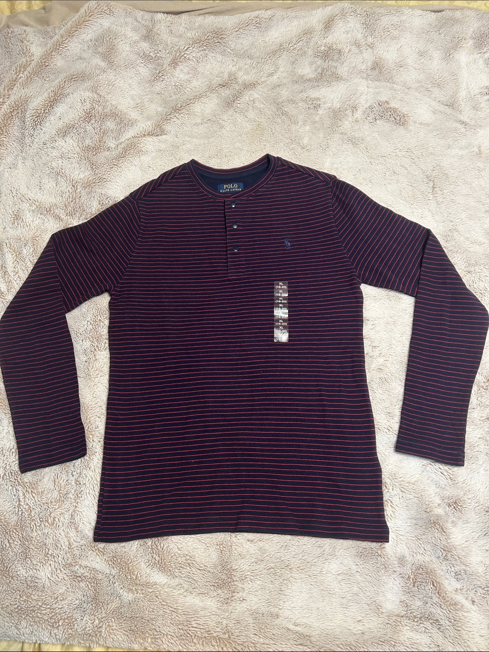 NWT Polo Ralph Lauren boys striped henley - Picture 2 of 13